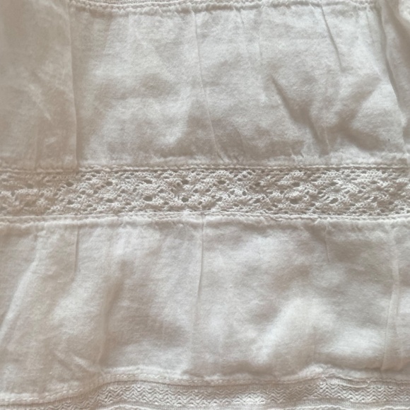 White ruffle tiered mini beachy dress - Picture 5 of 10